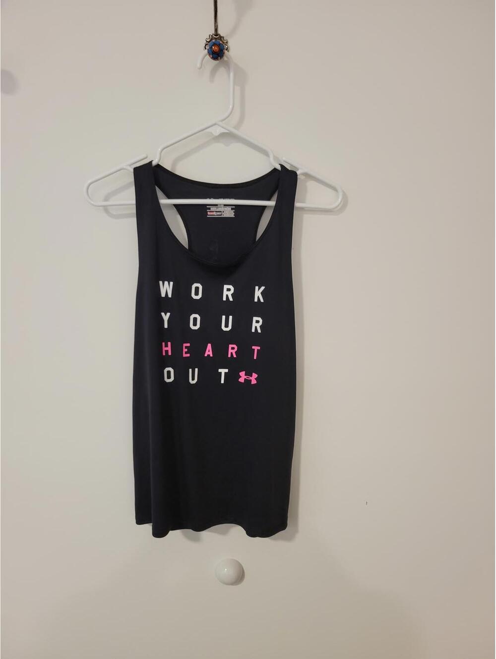 Under Armour Workout Tank Top with Motivational Print
